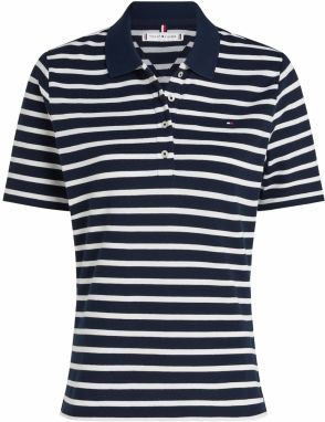 TOMMY HILFIGER Tričko '1985'  námornícka modrá / biela
