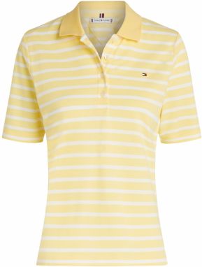TOMMY HILFIGER Tričko '1985'  žltá / biela