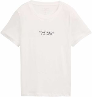 TOM TAILOR Tričko  čierna / šedobiela