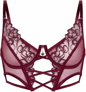 Hunkemöller Podprsenka 'Scarlett'  bordová