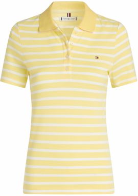 TOMMY HILFIGER Tričko '1985'  žltá / biela