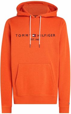 TOMMY HILFIGER Mikina  oranžová / tmavočervená / čierna / biela