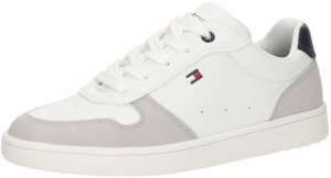 TOMMY HILFIGER Tenisky  námornícka modrá / svetlosivá / biela