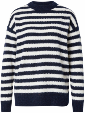 VERO MODA Sveter 'VMMARCIA'  námornícka modrá / biela