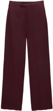 Pull&Bear Nohavice s pukmi  rubínová