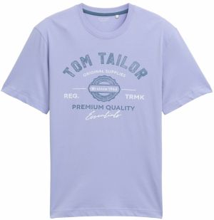 TOM TAILOR Tričko  námornícka modrá / svetlofialová / biela