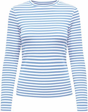 ONLY Tričko 'ONLAIDA'  modrá denim / biela