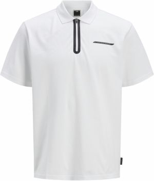 JACK & JONES Tričko 'JCOFusion'  čierna / biela