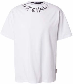 Just Cavalli Tričko  čierna / biela
