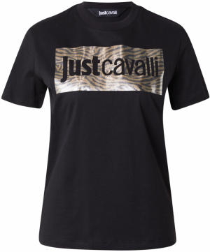 Just Cavalli Tričko  béžová / čierna