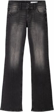 Bershka Džínsy  čierny denim