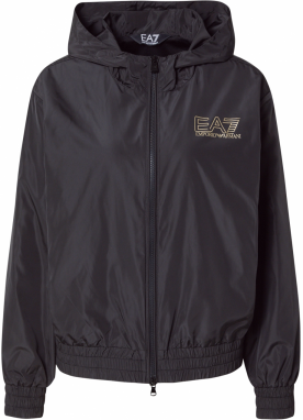 EA7 Emporio Armani Prechodná bunda  zlatá / čierna