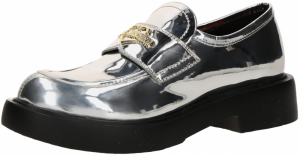 Love Moschino Papuče 'SCARPAD.CITY40'  strieborná