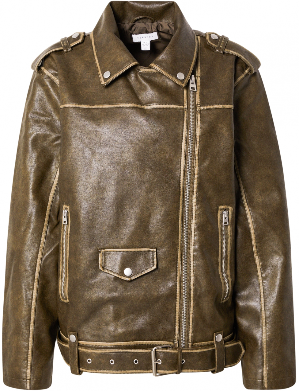 TOPSHOP Prechodná bunda  kaki