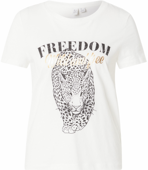 VERO MODA Tričko 'VMVASTA'  piesková / čierna / biela