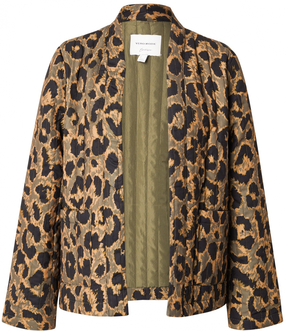 VERO MODA Prechodná bunda  horčicová / olivová / čierna