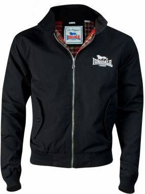 LONSDALE Prechodná bunda 'Harrington'  čierna / biela