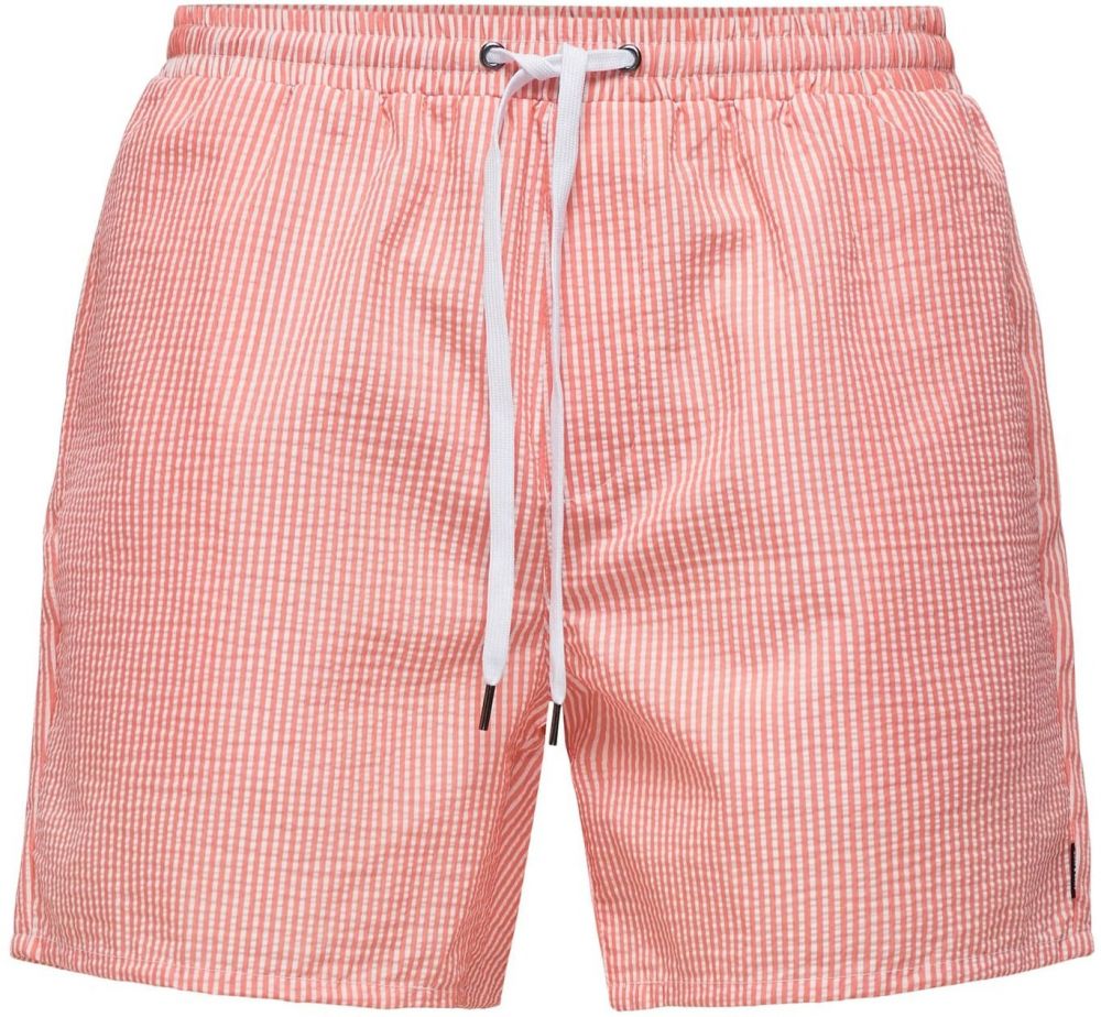 Only & Sons Plavecké šortky 'ONSTED'  pitaya / biela