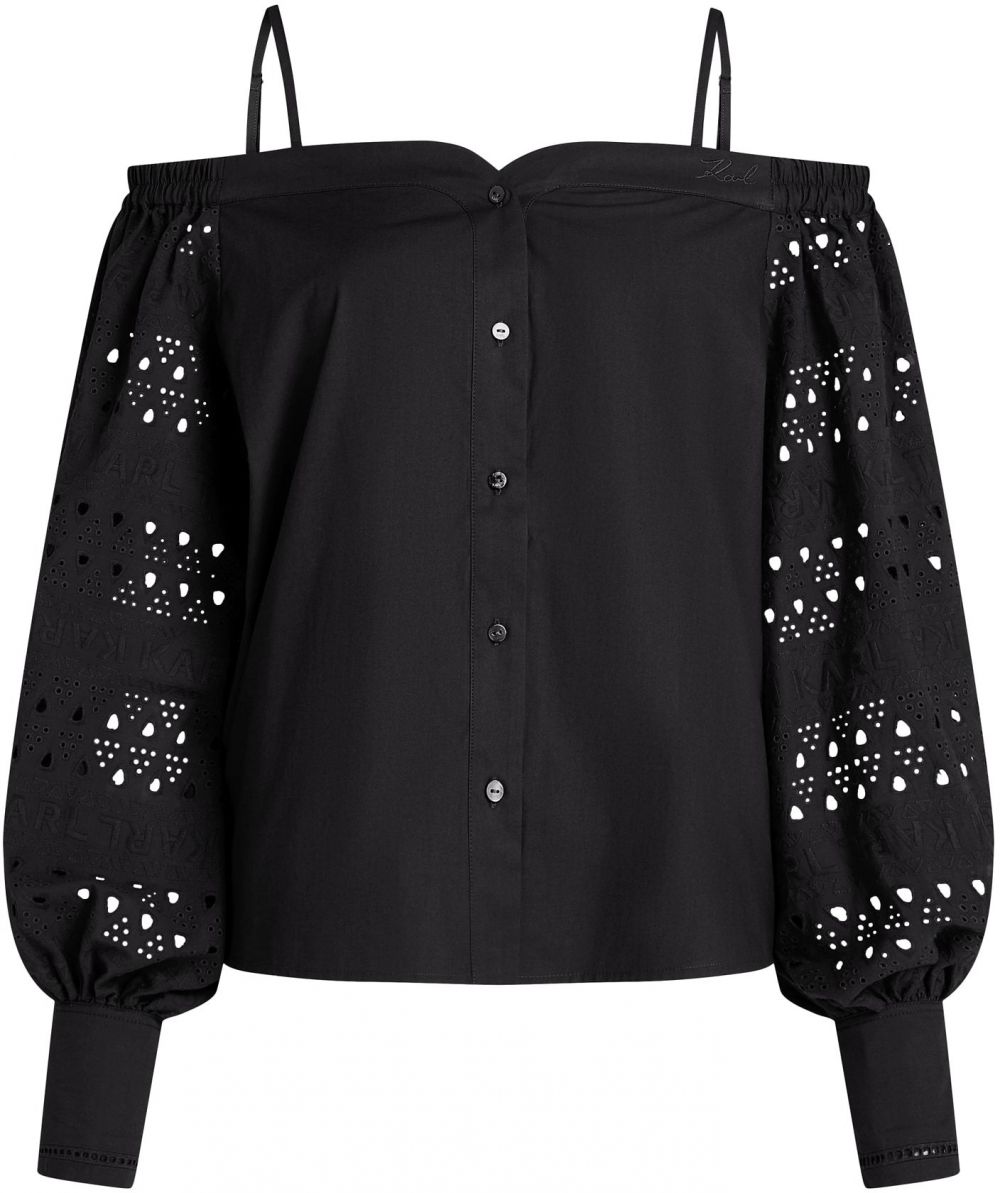 Karl Lagerfeld Blúzka  čierna