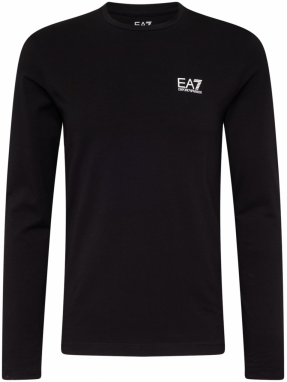 EA7 Emporio Armani Tričko  čierna / biela