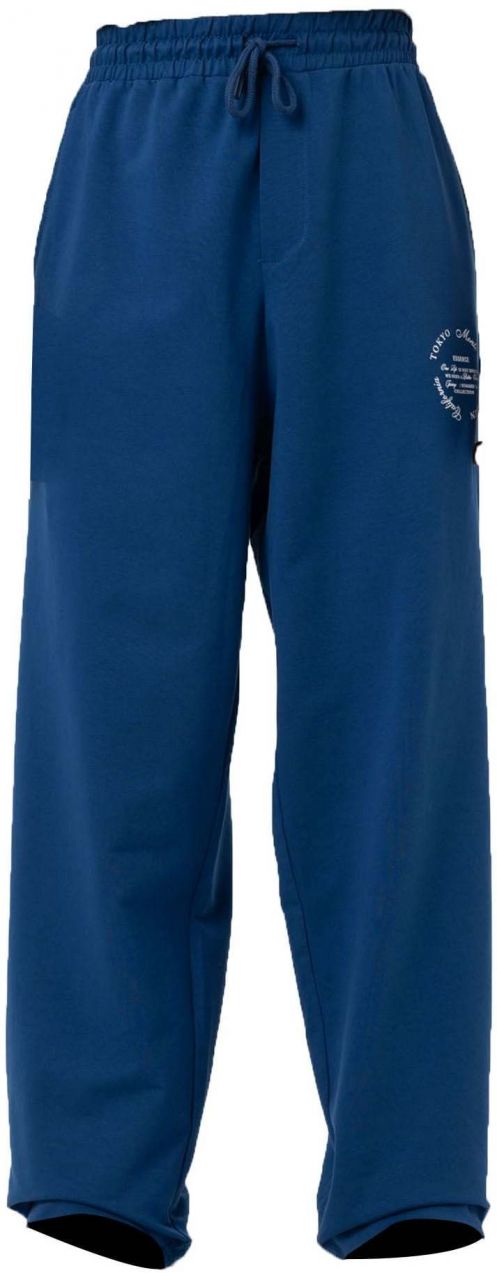 VAMOS CLO Nohavice 'Cotton Flower'  indigo / biela