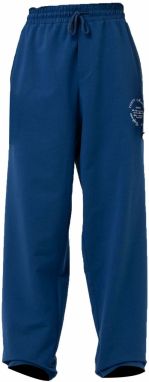 VAMOS CLO Nohavice 'Cotton Flower'  indigo / biela