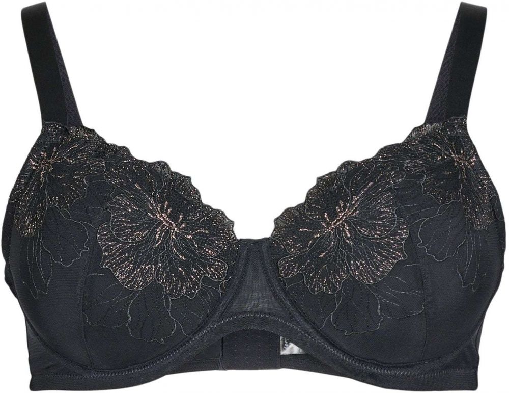 Devoted by Zizzi Podprsenka 'Lisla'  čierna