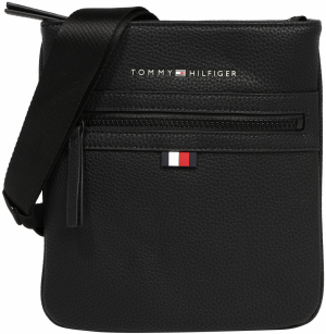 TOMMY HILFIGER Taška cez rameno 'Essential'  červená / čierna / biela
