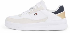 TOMMY HILFIGER Nízke tenisky  námornícka modrá / medová / svetlosivá / biela