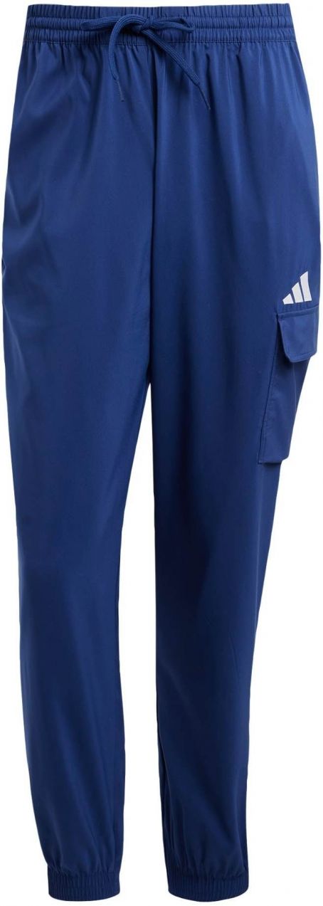 ADIDAS SPORTSWEAR Športové nohavice 'Essentials'  tmavomodrá / biela