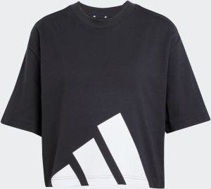 ADIDAS SPORTSWEAR Funkčné tričko 'Essentials'  čierna / biela