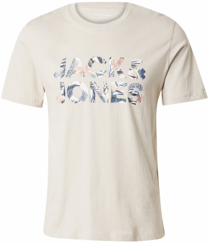 JACK & JONES Tričko 'JJEBryan'  námornícka modrá / sivobéžová / čierna / biela