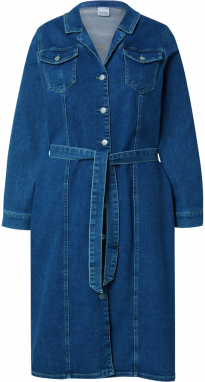 Vero Moda Curve Košeľové šaty  modrá denim