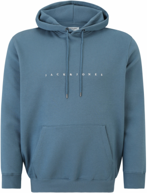 Jack & Jones Plus Mikina 'JJEStar'  opálová / biela