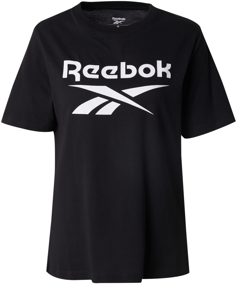 Reebok Funkčné tričko 'IDENTITY'  čierna / biela