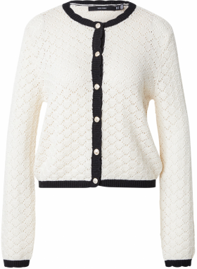 VERO MODA Kardigán 'VMJACKIE'  krémová / čierna