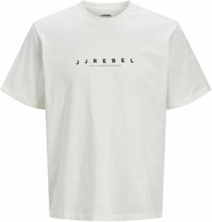 JJ Rebel Tričko 'JREBROCKY'  čierna / biela