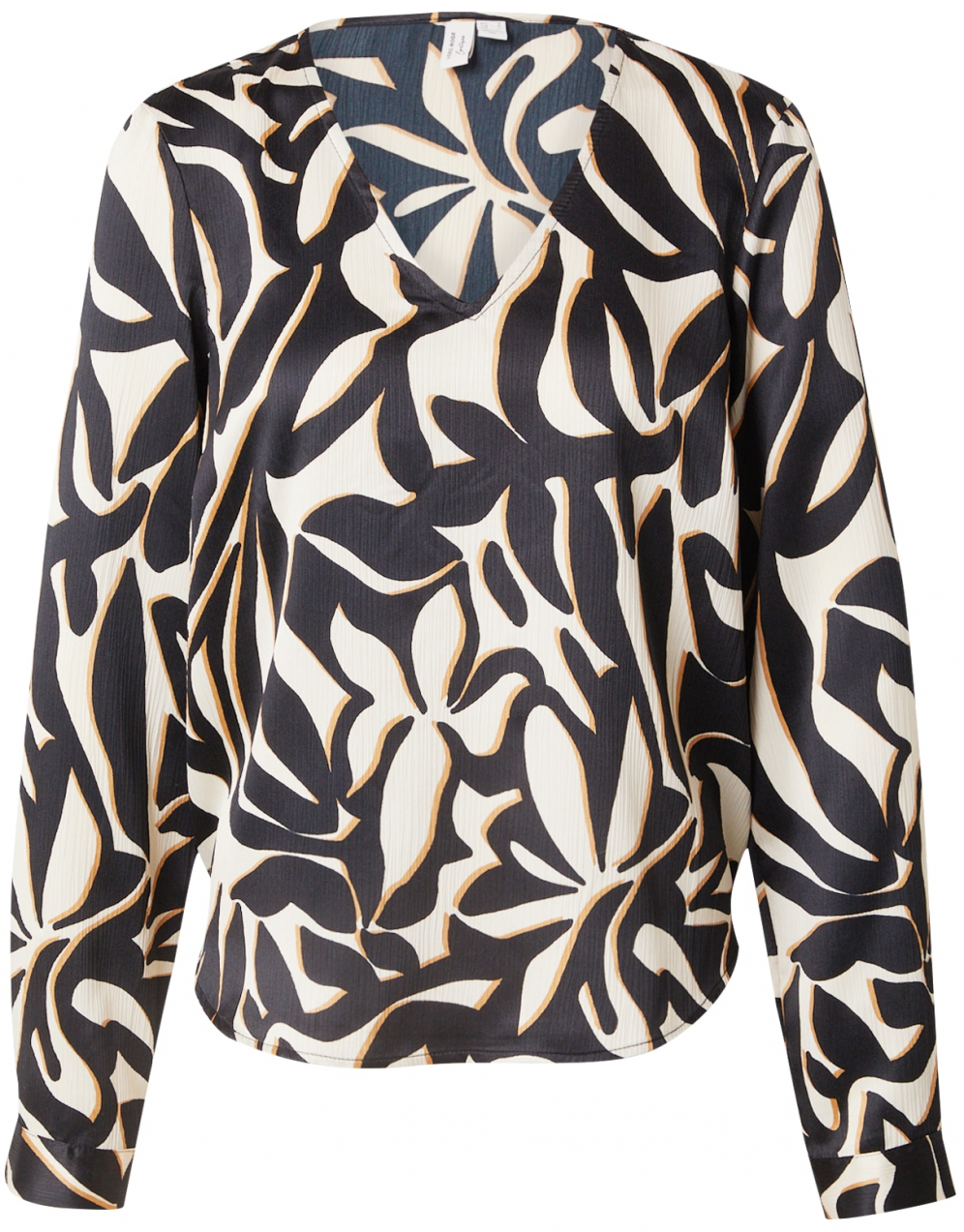 VERO MODA Blúzka 'VMVEGA'  béžová / svetlohnedá / čierna