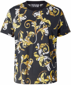 Versace Jeans Couture Tričko  žltá / tmavožltá / čierna / biela
