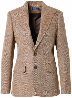 Polo Ralph Lauren Blejzer 'HERTIAGE'  nebielená / tmavohnedá