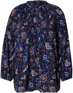 Lauren Ralph Lauren Plus Blúzka 'VERSILLA'  béžová / námornícka modrá / červená / biela