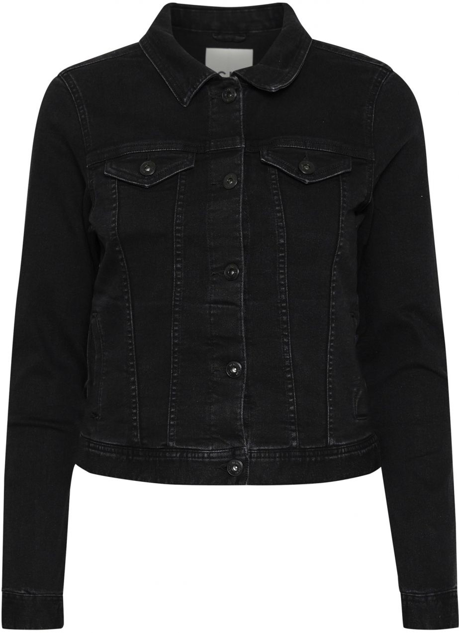 ICHI Prechodná bunda 'BILLY'  čierny denim