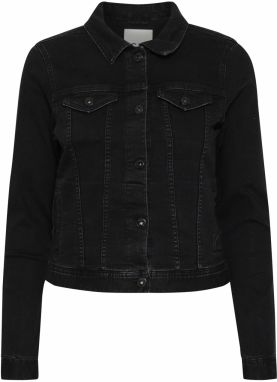 ICHI Prechodná bunda 'BILLY'  čierny denim
