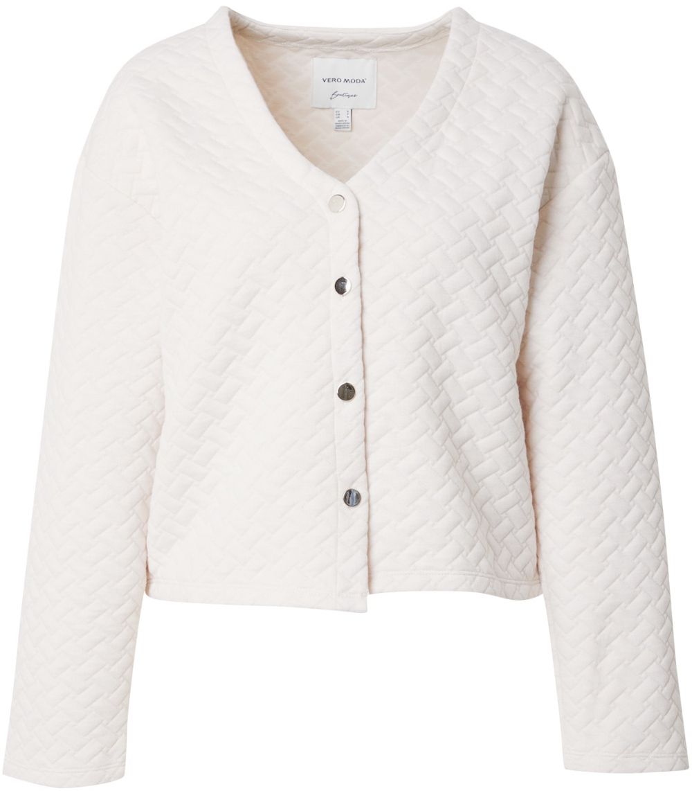 VERO MODA Tepláková bunda 'VMVINNIE'  slonová kosť