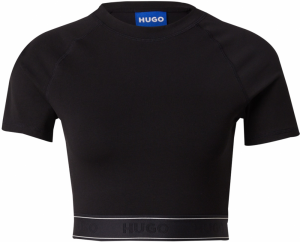 HUGO Tričko 'Dolly'  čierna / biela