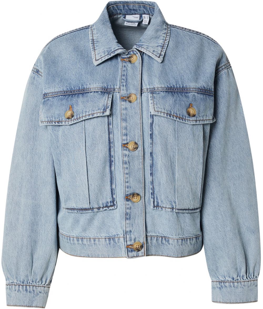 VERO MODA Prechodná bunda  modrá denim