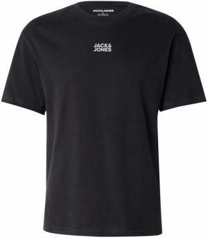 JACK & JONES Tričko 'JWHCLASSIC'  svetlosivá / čierna