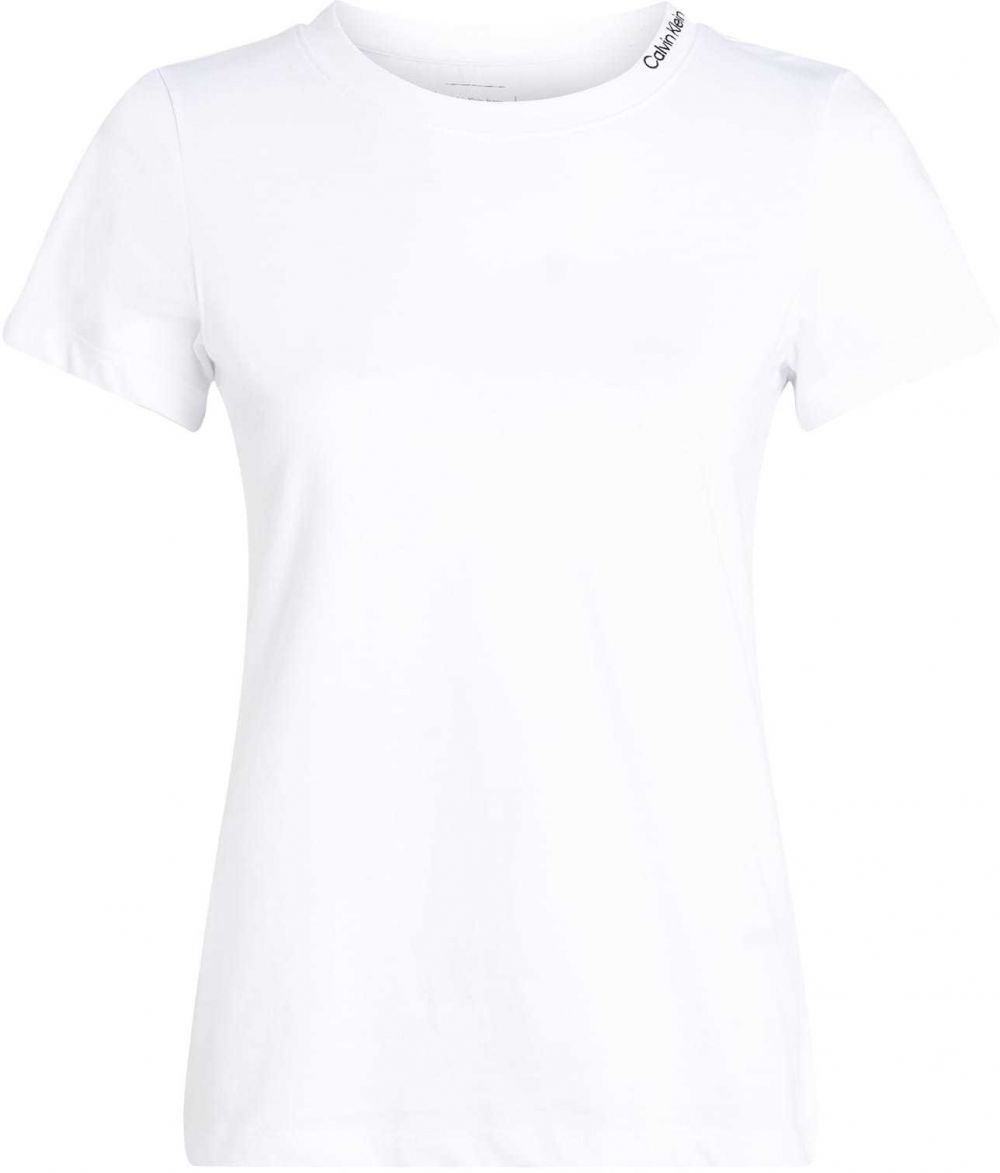Calvin Klein Jeans Tričko 'ELASTIC T'  biela