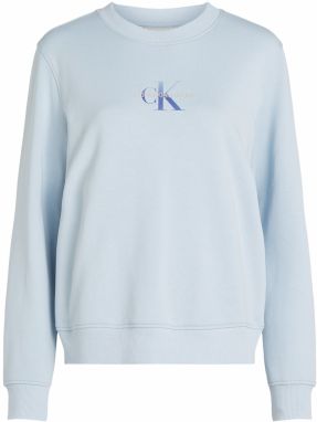 Calvin Klein Jeans Mikina  modrá / svetlomodrá / biela