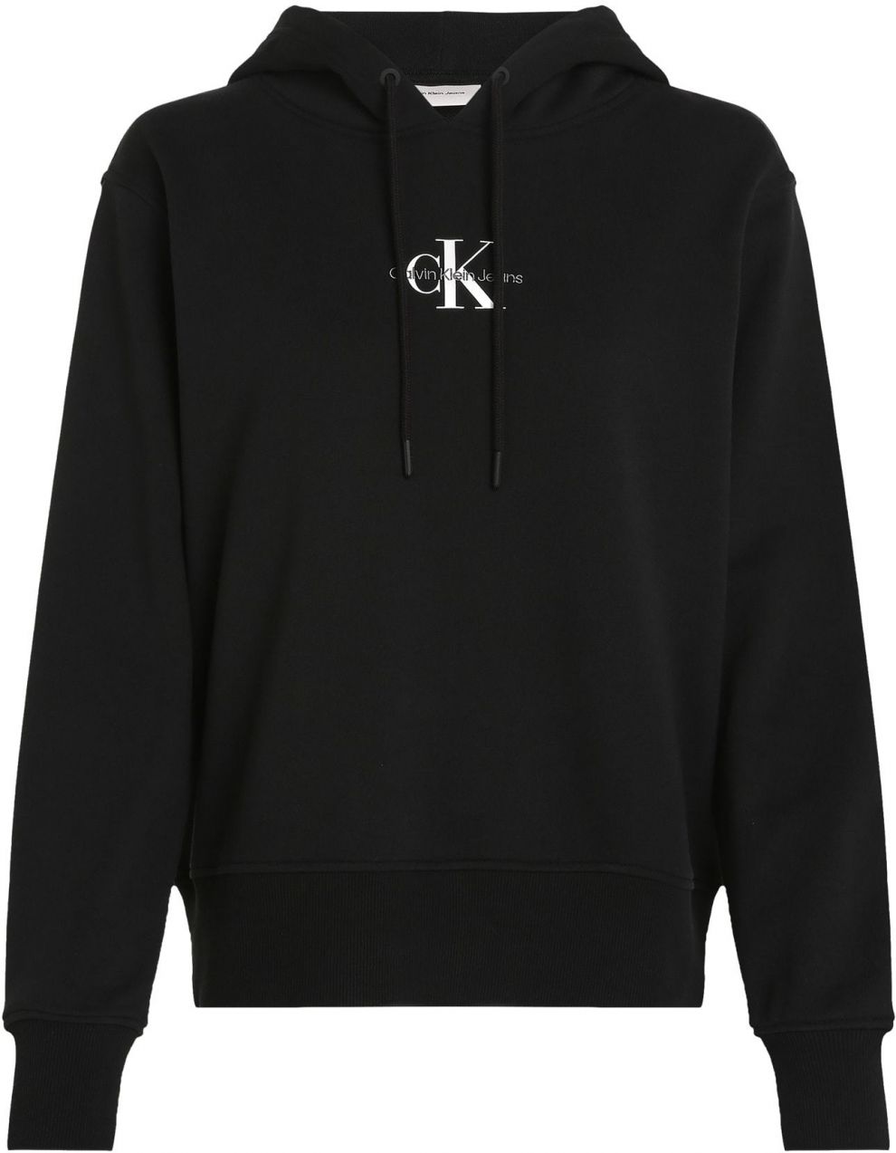 Calvin Klein Jeans Mikina  čierna / šedobiela